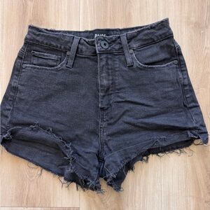 PAIGE Margot Denim Shorts - Black - 26